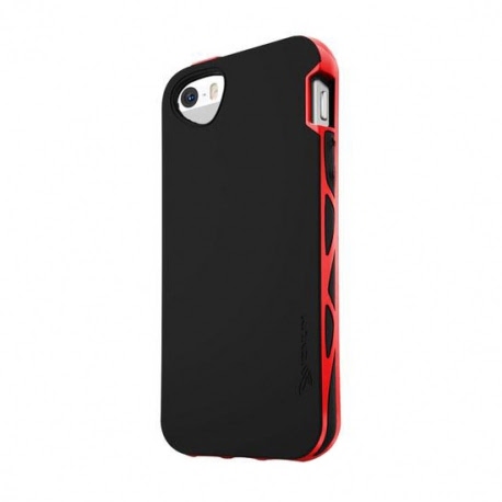 Husa APPLE iPhone 5\5S\SE - IT Skins Bumper (Negru&Rosu)