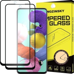 Folie de Sticla 5D Full Glue SAMSUNG Galaxy A51 (Negru) Case Friendly Wozinsky - 2 buc