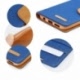 Husa APPLE iPhone 5\5S\SE - Canvas Book (Albastru)