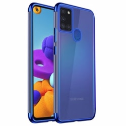 Husa SAMSUNG Galaxy A21s - Plating Soft (Albastru)