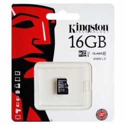 Card MicroSD 16GB (Clasa 10) KINGSTON