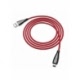 Cablu Date & Incarcare Textil APPLE Lightning (Rosu)