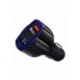 Incarcator Auto Universal 3A cu 2 Porturi USB / USB Tip C (Negru) Wozinsky WCC-01