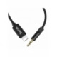 Cablu si Adaptor Audio AUX Jack 3.5mm - Lightning ,Negru, HOCO UPA13