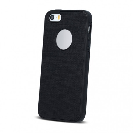 Husa APPLE iPhone 5\5S\SE - Cloth (Negru)