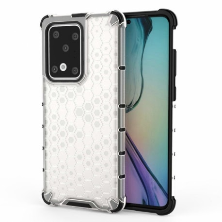 Husa SAMSUNG Galaxy S20 Ultra - Gel TPU Honeycomb Armor (Transparent)