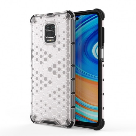 Husa XIAOMI Redmi Note 9 Pro - Gel TPU Honeycomb Armor (Transparent)