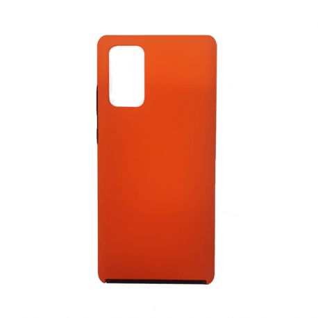 Husa SAMSUNG Galaxy S20 Plus - 360 Grade Colored (Fata Silicon/Spate Plastic) Portocaliu Neon