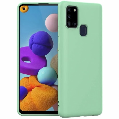 Husa SAMSUNG Galaxy A21s - Ultra Slim Mat (Verde Deschis)