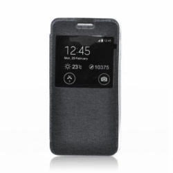 Husa SAMSUNG Galaxy A5 (2015) A500F - S-View (Negru)
