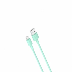 Cablu Date & Incarcare MicroUSB (Verde) 1m XO NB156
