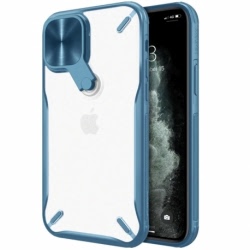Husa APPLE iPhone 12 \ 12 Pro - Nillkin Cyclops (Transparent/Albastru)