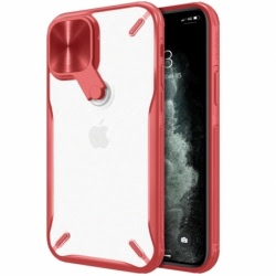 Husa APPLE iPhone 12 \ 12 Pro- Nillkin Cyclops (Transparent/Rosu)