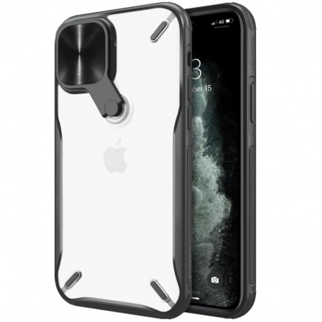 Husa APPLE iPhone 12 \ 12 Pro - Nillkin Cyclops (Transparent/Negru)