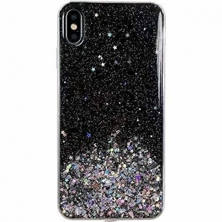 Husa XIAOMI Mi 10T Lite - Glitter Lichid Star (Negru) Wozinsky