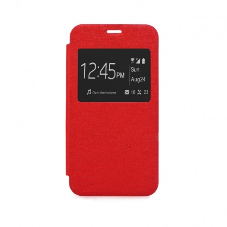 Husa SAMSUNG Galaxy S4 Mini - S-View (Rosu)