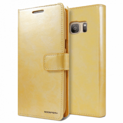 Husa APPLE iPhone 5\5S\SE - Bluemoon Diary (Auriu)