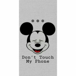 Husa Personalizata APPLE iPhone 7 \ 8 Mickey Don't Touch My Phone