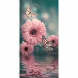 Husa Personalizata SAMSUNG Galaxy A6S Pink Flowers