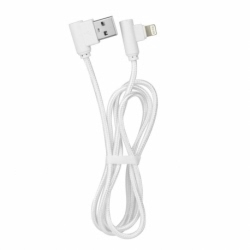 Cablu Date & Incarcare APPLE Lightning - 90 Grade (Alb)