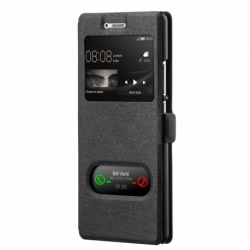 Husa HUAWEI P9 Lite - Smart Luxury Window (Negru)