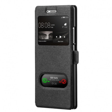 Husa HUAWEI P9 Lite - Smart Luxury Window (Negru)