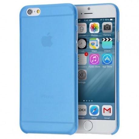 Husa APPLE iPhone 6 / 6S - Ultra Slim (Albastru Transparent)