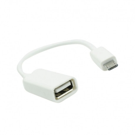 Cablu MicroUSB - OTG (Alb)