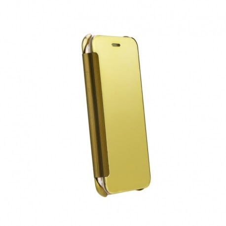 Husa SAMSUNG Galaxy S6 - Flip Wallet Clear (Auriu)