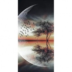 Husa Personalizata SAMSUNG Galaxy A6S Tree and moon