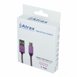 Cablu Date MicroUSB (Roz) ATRAX