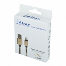 Cablu Date Textil APPLE iPhone 5\6\7 (Auriu) ATRAX
