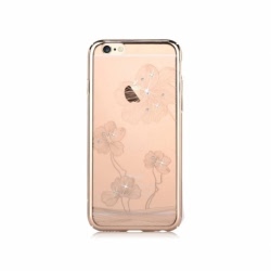 Husa APPLE iPhone 6\6S - Comma Crystal Flora (Auriu)