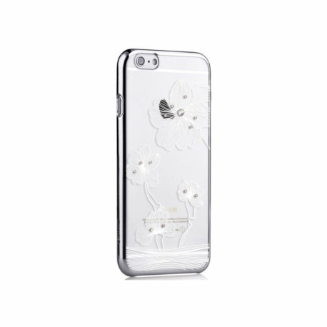 Husa APPLE iPhone 6\6S - Comma Crystal Flora (Argintiu)