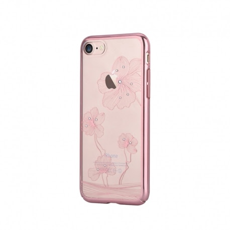 Husa APPLE iPhone 6\6S - Comma Crystal Flora (Roz)