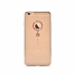 Husa APPLE iPhone 6\6S - Comma Crystal Camelia (Auriu)