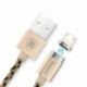 Cablu Date & Incarcare Textil Magnetic APPLE Lightning (Auriu) BASEUS
