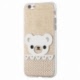 Husa APPLE iPhone 6\6S - Fashion (Shinny Bear Auriu)