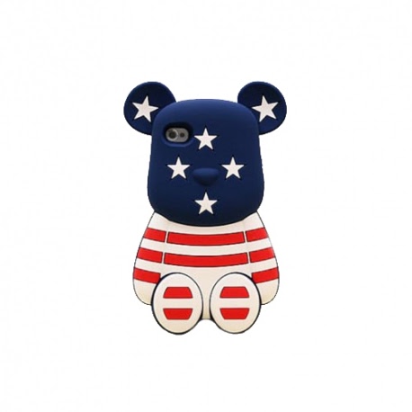 Husa APPLE iPhone 5\5S\SE - 3D (Urs Stripes Bleumarin)