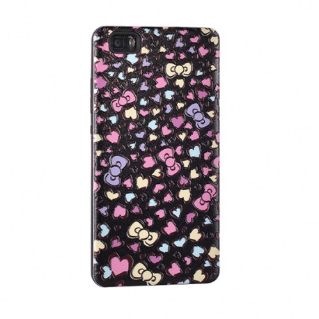 Husa APPLE iPhone 6\6S - 3D (Print Hearts Negru)