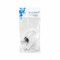 Incarcator Auto APPLE iPhone cu Mufa Lightning (Alb) Bag Blue Star