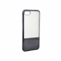 Husa APPLE iPhone 5\5S\SE - Electroplate Half (Negru)