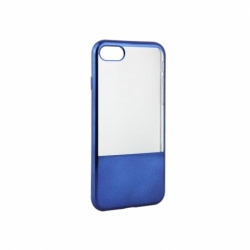 Husa APPLE iPhone 5\5S\SE - Electroplate Half (Albastru)