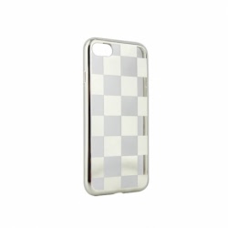Husa APPLE iPhone 5\5S\SE - Electroplate Chess (Argintiu)