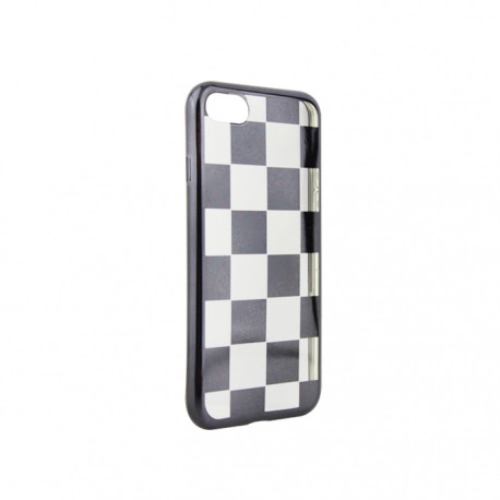 Husa APPLE iPhone 7 / 8 - Electroplate Chess (Negru)