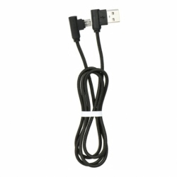 Cablu Date & Incarcare MicroUSB 90 Grade (Negru)