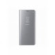 Husa SAMSUNG Galaxy A12 - Flip Wallet Clear (Argintiu)