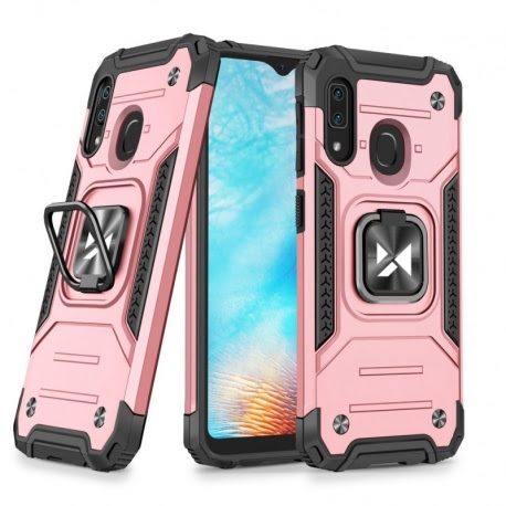 Husa SAMSUNG Galaxy A20e - Ring Armor (Roz) Wozinsky