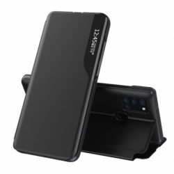 Husa SAMSUNG Galaxy A12 - Leather View Case (Negru)
