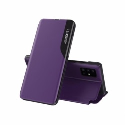 Husa SAMSUNG Galaxy A12 - Leather View Case (Mov)